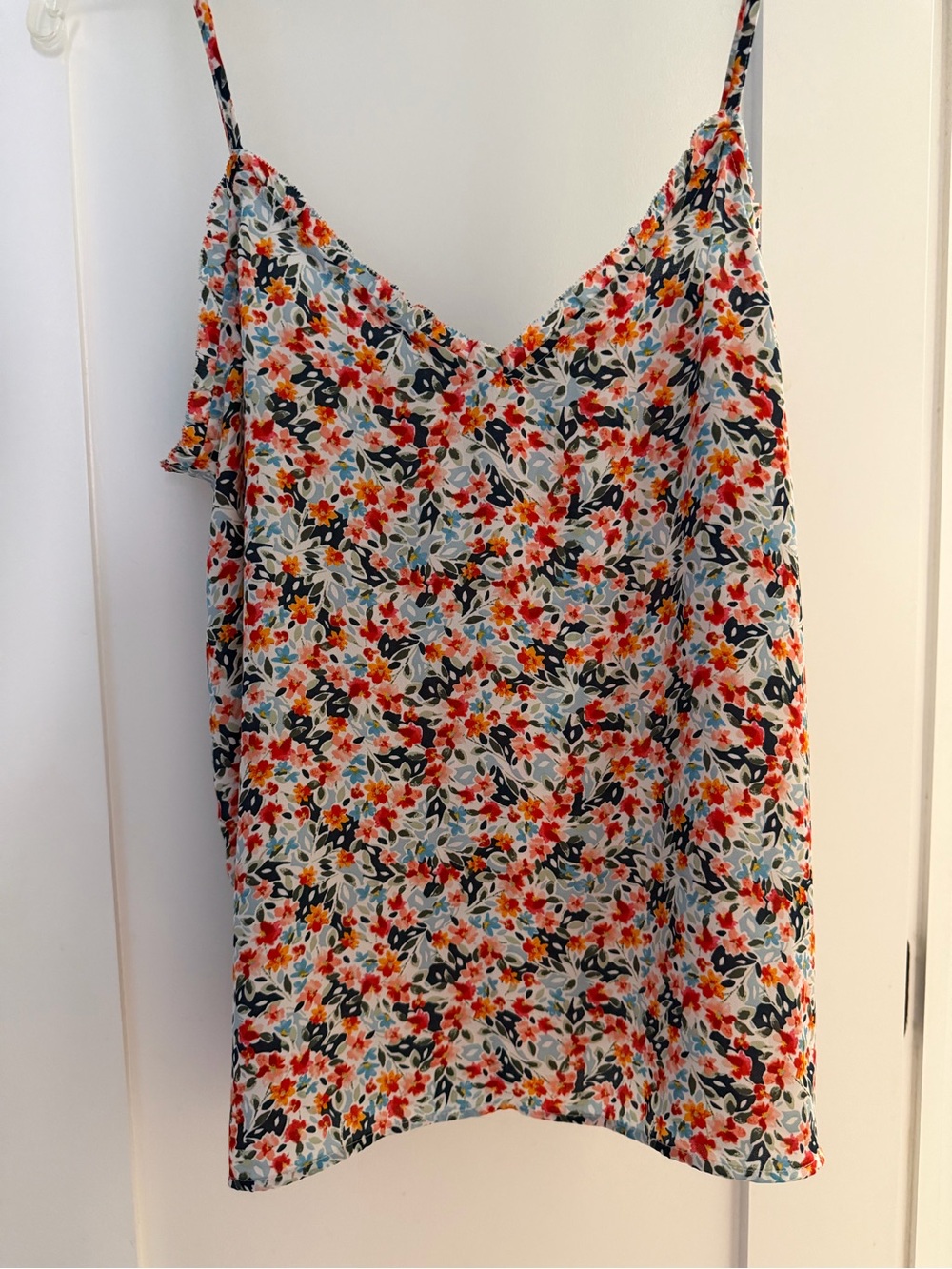 LOFT Multicolor Floral V-Neck Cami